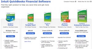 QuickBooks accounting software versions