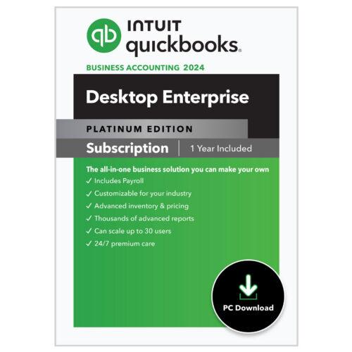 QuickBooks Enterprise Monthly w/Hosting 2024 - Platinum