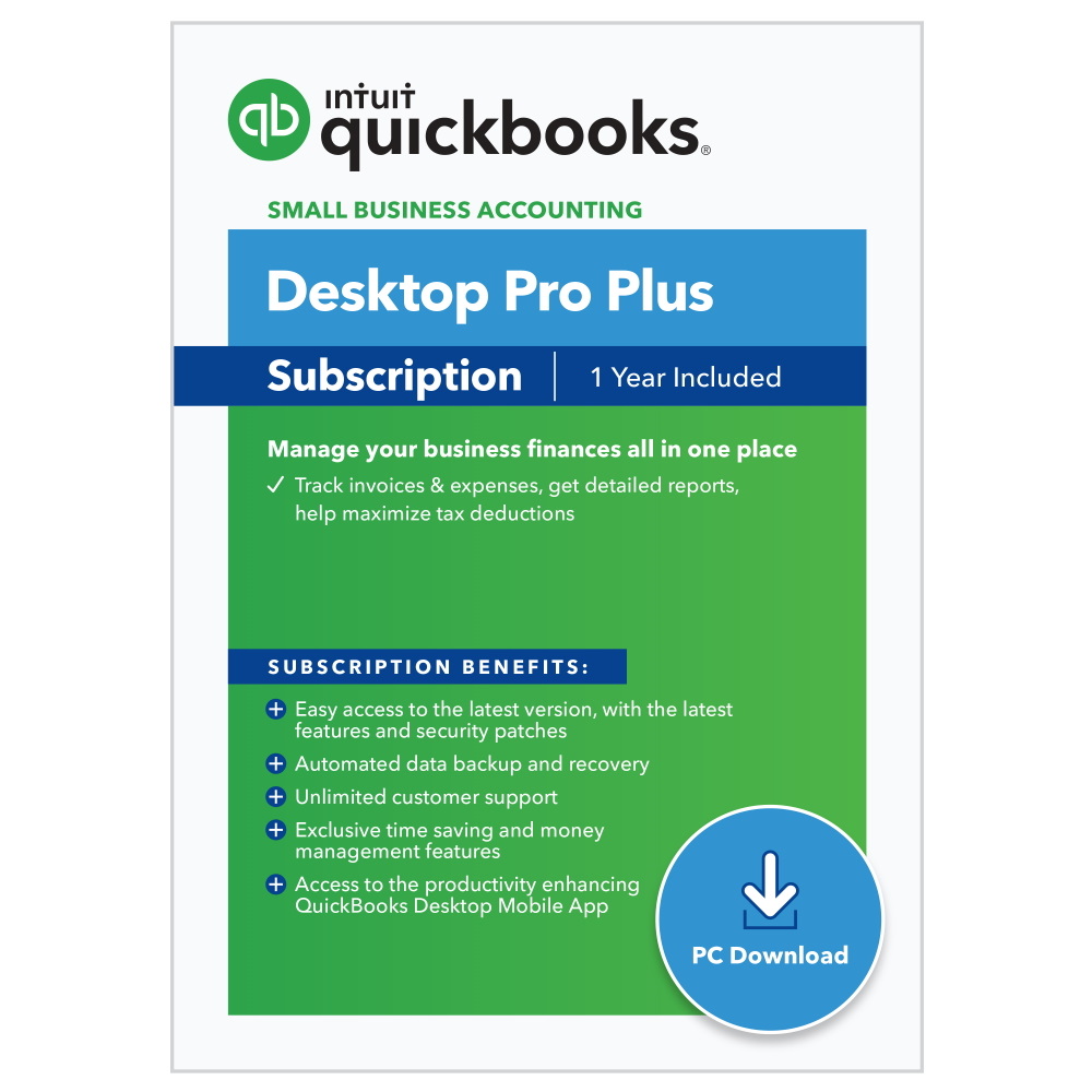 QuickBooks Desktop Pro Plus 2023 3 Users [Annual Subscription